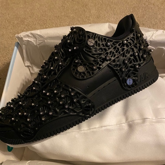 Nike Air Force 1 Low Swarovski Retroreflective Crystals Black 10.5 W / 9.0 M - Picture 10 of 11
